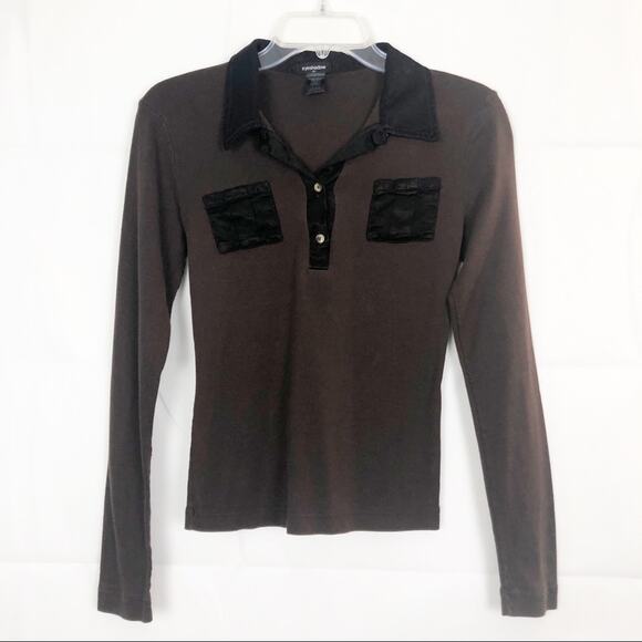 Vintage Eyeshadow Top Juniors Medium Cotton Y2K Retro Preppy Mean Girls Regina - Picture 1 of 10